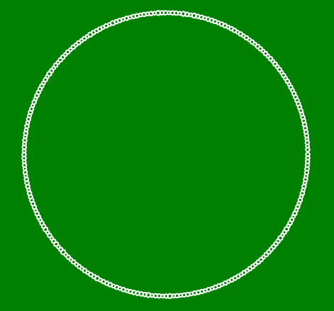 a basic circle made out of circles